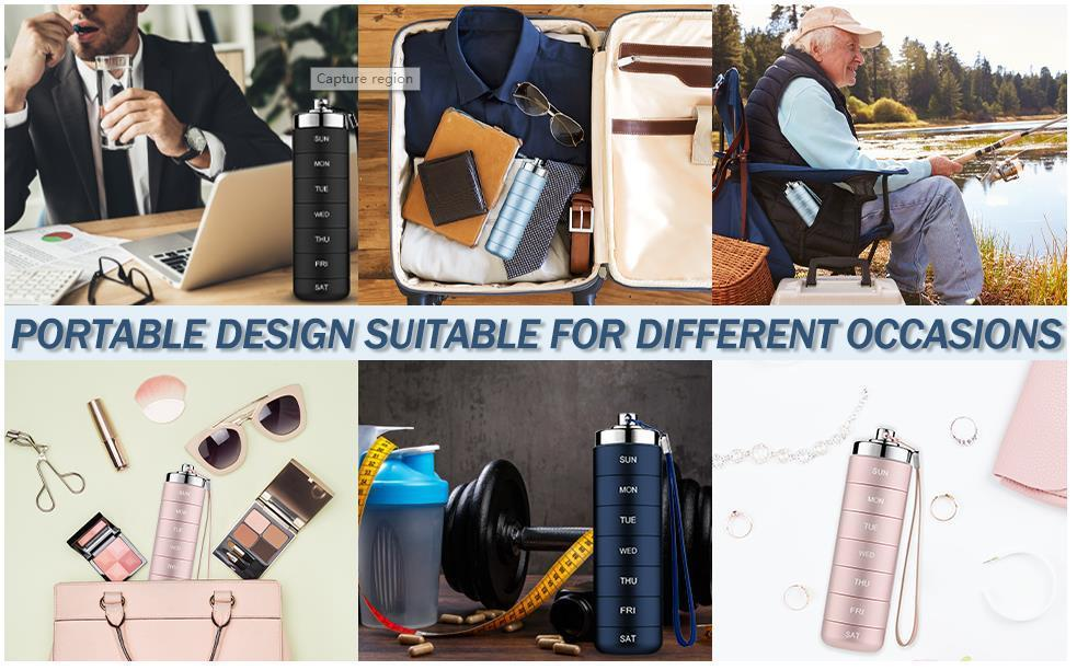 ๐ LIMITED OFFER 50% OFF โ Shop Now! ๐งณ๐Metal Travel Pill Organizer